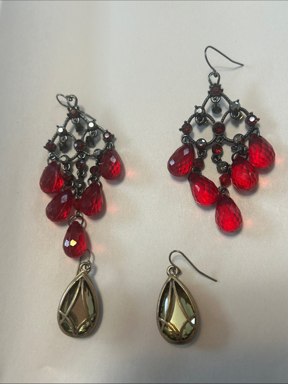 Costume Earring Jewelry Grouping (Five Sets of Costume Earrings)